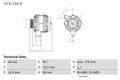 Lichtmaschine Generator Lima BOSCH 0 986 041 320 +124.96€ Pfand für SL KLASSE