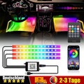 4x 72LED RGB Auto Fußraumbeleuchtung Innenraum USB Ambientebeleuchtung Set 12V