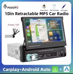 Mit DAB+ 7" Android 13 Autoradio 1 Din MP5 GPS Navi Bluetooth WIFI USB FM AUX-in