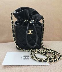 Chanel VIP Gift Würfel Täschchen mit Kette Würfel Cube Tasche gesteppt