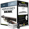 Für MERCEDES V-Klasse Viano Typ W639 Anhängerkupplung starr +eSatz 7pol 04- kpl.