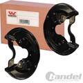 2x VAN WEZEL SPRITZBLECH BREMSSCHEIBE HINTEN passend für AUDI SEAT VW GOLF 6