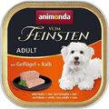 animonda Vom Feinsten Adult Nassfutter, ausgewachsene Hunde, Geflügel + Kalb, 22