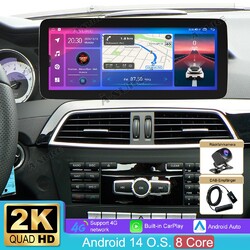 Für Mercedes-Benz C-Klasse W204 S204 NTG 4.5 Android 14 Autoradio Mit DAB+Kam