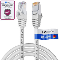 CAT.7 Patchkabel Rohkabel Netzwerk LAN Internet Ethernet RJ45 Cabel 0,25m - 50mbis 5% Rabatt🟡S/FTP PIMF🟢Kupfer🔴500MHz🟣Halogenfrei