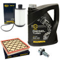Motoröl Filter Set 5W40 5 Liter + Ölablassschraube für Chevrolet Orlando J309
