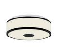 BRILONER Deckenleuchte LED 12W Deckenlampe Ø28cm Neutralweiß Dekorativ schwarz w