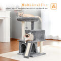 PAWZ Road Kratzbaum Klein Katzenbaum Sisal Kletterbaum Spielbaum für Katzen 86cm