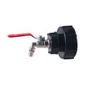IBC Adapter S100x8 Grobgewinde 3/4” Kugelhahn Auslaufventil Regenwassertank