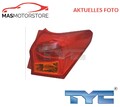 RÜCKLEUCHTE HECKLEUCHTE TYC 11-12554-01-2 I FÜR TOYOTA AURIS TOURING SPORTS