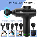 LCD Electric Massage Gun Massagepistole Massager Muscle Massagegerät mit 6 Köpfe