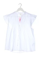 H&M L.O.G.G. Hemd-Bluse Damen Gr. DE 40 weiß Casual-Look