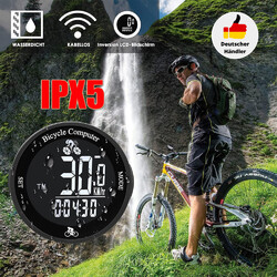 Kabellos Funk Fahrradcomputer LCD Fahrrad Tachometer Radfahren Kilometerzähler