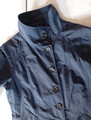 Trenchcoat Fuchs Schmitt Mantel Jacke 46 Baumwoll Mix Kurzmantel blau Marine TOP