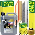 MANN INSPEKTIONSPAKET+LIQUI MOLY 5W-30 ÖL passend für 2.0+2.2 TDCI FORD MONDEO 3