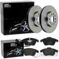 EuroBrake BREMSSCHEIBEN + BELÄGE VORNE passend für VW GOLF 5 6 PLUS TOURAN CADDY
