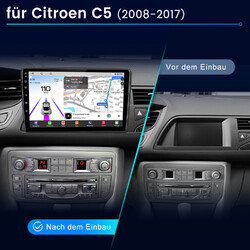 Carplay Android14 Autoradio Für Citroen C5 III 2008-16 GPS Navi WIFI BT SWC Navi