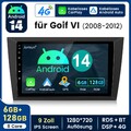 7" 8Core 128GB CarPlay Android 14 Autoradio Für VW Golf 6 VI Navi WiFi DSP GPS 