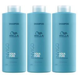 WELLA INVIGO BALANCE AQUA PURE Purifying Tiefenreinigendes Shampoo 3x 1000 ml