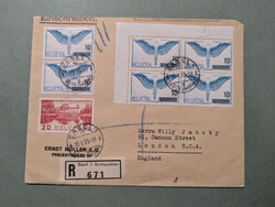 Toller Luftpost Brief Schweiz 1938 