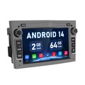 Android 14 Für Opel Astra H Corsa C/D Vectra C Zafira Autoradio GPS NAVI 2+64GB
