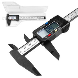 Messschieber, Schieblehre Präzision 150 Mm/6" Caliper Digital Kohlefaser Mit Kla
