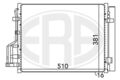 ERA 667122 Kondensator, Klimaanlage für HYUNDAI KIA
