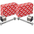 2X FEBI QUERLENKERLAGER BUCHSE HINTEN VORNE passend für FORD TOURNEO TRANSIT