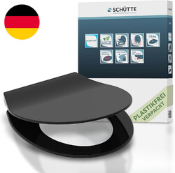 SCHÜTTE SLIM Wc-Sitz | Duroplast Toilettensitz Mit Absenkautomatik | Toilettende