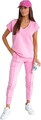 Damen Freizeitanzug Jogginganzug Baumwoll-Trainingsanzug Homewear Gr. S M L XL