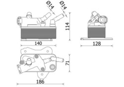 MAHLE Ölkühler, Automatikgetriebe CLC 225 000P für BMW
