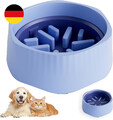 2-in-1 Anti-Schling-Hundenapf für Mittelgroße Hunde und Katzen,Slow Feeder Napf 