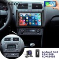 2+64GB DAB+ Android 14 Autoradio Carplay GPS Navi FM für VW Polo 6R 6C 2009-2017