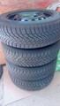 4 Winterreifen Falken HS01 185/65 R15 88T auf Stahlfelgen 