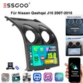 4+64G Für Nissan Qashqai J10 2007-2016 Carplay GPS Navi Autoradio Android 15 BT
