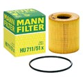 Ölfilter MANN-FILTER HU 711/51 x für Citroën Peugeot Fiat Ford Land Rover Mini