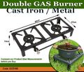 LPG DOPPEL Brenner BBQ Tragbar Grill Kochring Outdoor Propan Campingkocher