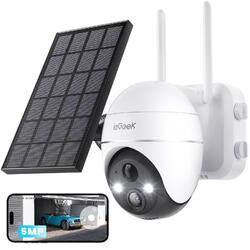 5MP/3MP Überwachungskamera Außen Akku  Zwei-Wege-Audio mit Solarpanel & Alexa