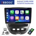 Für Toyota Citroen Aygo Peugeot 107 Android13 Autoradio 4+64G GPS NAV WIFI BT FM