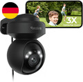 Reolink 5MP PTZ Überwachungskamera Aussen WLAN, 3X Optischer Zoom, 2,4/5Ghz WLAN