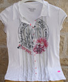 MARC CAIN Shirt Bluse weiß schwarz pink Gr. N 3 Gr. 38 / M NEU OVP 149,00 €