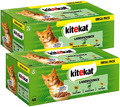 KiteKat 96 x 85g Adult Katzenfutter Nass Landpicknick in Sauce