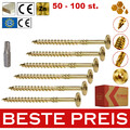 50-100 STÜCK verzinkt Konstruktionsschraube mit Tellerkopf Ø6/Ø8mm TX-30/40