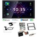 JVC Autoradio Apple CarPlay Android Auto DAB+ für Ford C-Max 2003-2007 schwarz