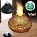 160ml Aroma Diffuser Flammen Effekt Ultraschall Luftbefeuchter Duftöl Diffuser