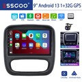 32G 9" Android 13.0 GPS Navi Autoradio Für Opel Vivaro B Renault Trafic WiFi Kam