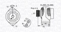 MAGNETI MARELLI Generator 063377005010 für ALFA ROMEO  passend für FIAT