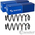 2X SACHS FAHRWERKSFEDERN HINTEN PASSEND FÜR SKODA SUPERB LINKS+RECHTS