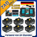 18V Für Makita 5,0Ah 6,0Ah Ersatzakku & Ladegerät DC18RD BL1850B BL1860B BL1830