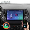 2+64G Für Jeep Compass 2017-2020 Android 14 Autoradio CarPlay GPS Navi BT SWC FM